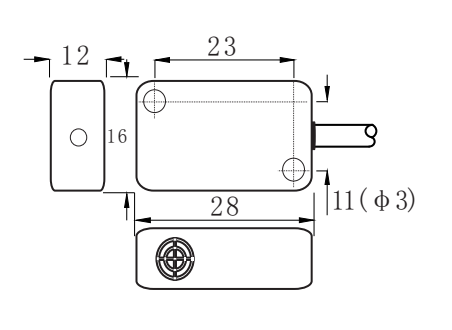 12x16x28 square proximity switch