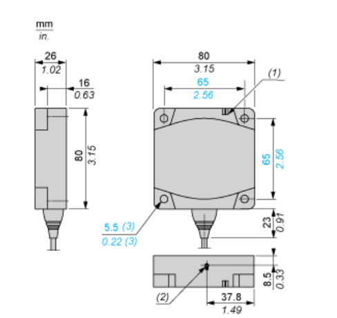 80X80X26 square proximity switch 80X80X26 square proximity switch