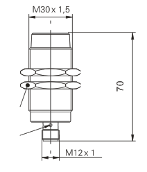 M30 plug-in analog proximity switch