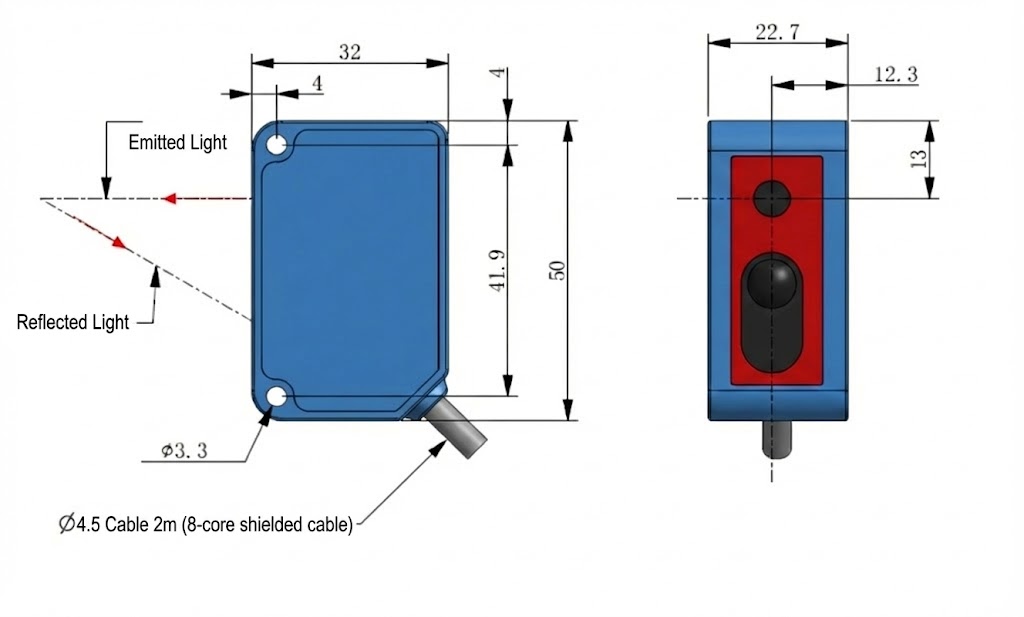 KJRF-A01-007 Micrometer Precision Ranging Sensor