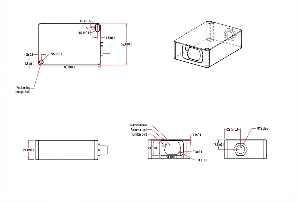 KJRF-A1 100-meter high-precision laser ranging